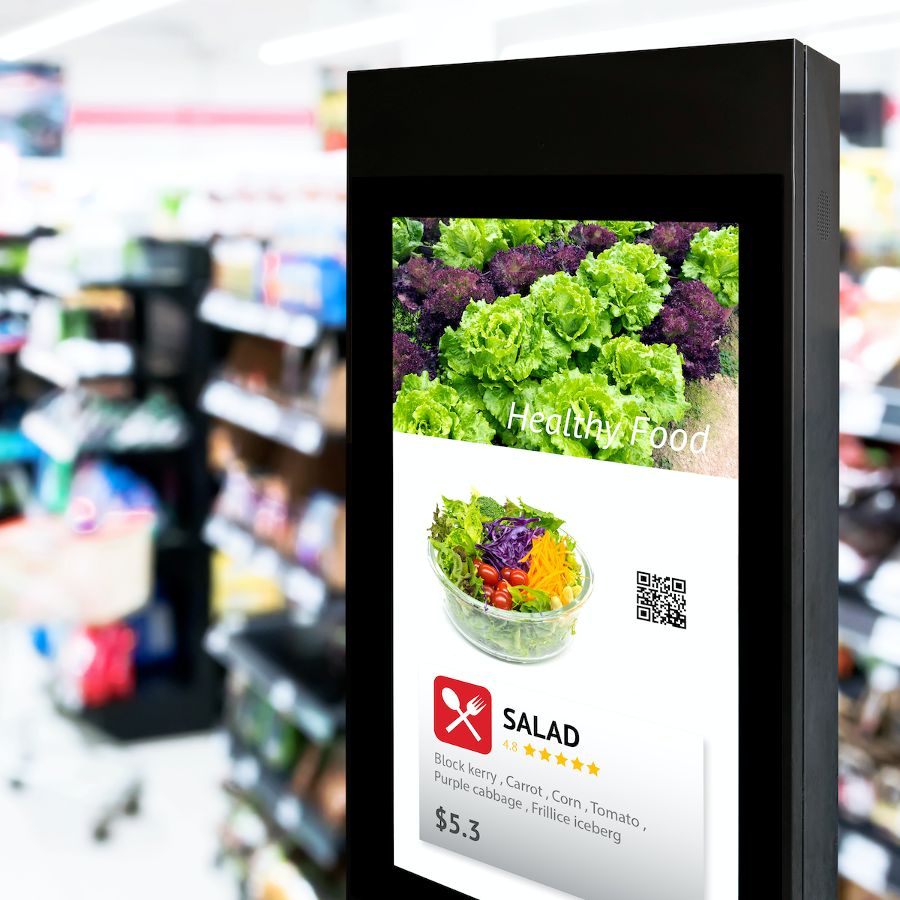 digital signage supermarket